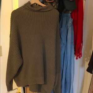 Free People knit oversized sweater 🌲🏔️